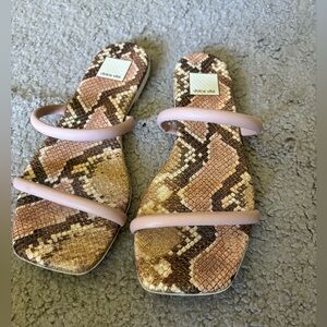 Dolce Vita Strappy Nude Sandals - Size 7 1/2